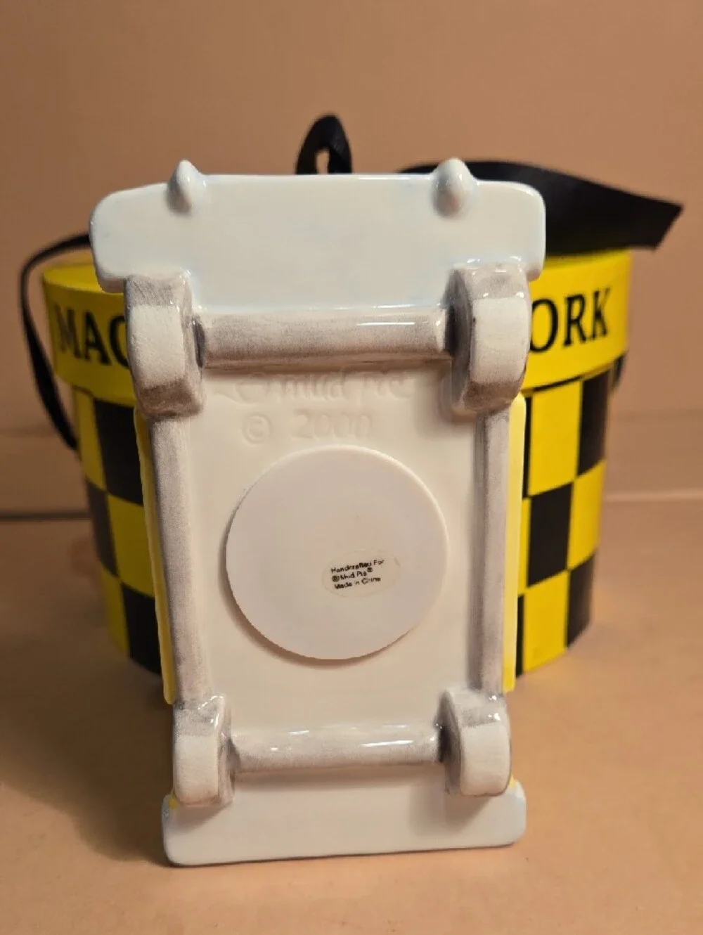 Y2K Macy's Yellow Checker Taxi Coin Bank
